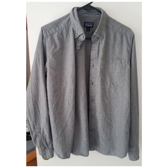• SOLD • Patagonia Gray Dress Shirt - Picture 9 of 9